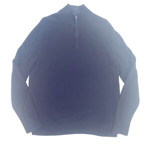 Men's Calvin Klein Black Half-Zip Sweater size Large